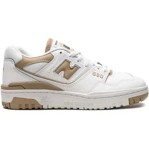 Beige Sneakers aus Kalbsleder für Frauen , Damen, Größe: 37 EU - New Balance - Modalova