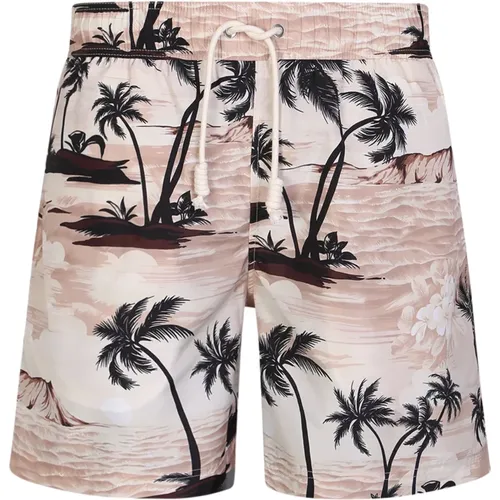 Palm Print Swimwear for Men , male, Sizes: S - Palm Angels - Modalova