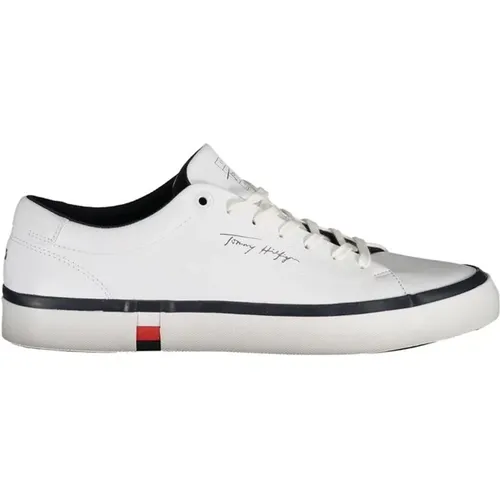 Stilvolle weie Sneaker fr jeden Anlass , Herren, Größe: 40 EU - Tommy Hilfiger - Modalova