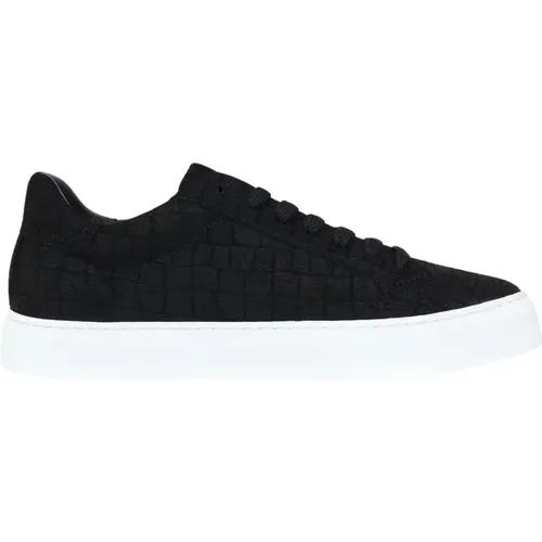 Essence Suede Sneakers Schwarz Niedriges Profil , Herren, Größe: 44 EU - Hide&Jack - Modalova