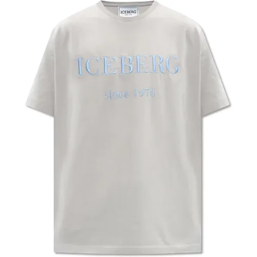 Logo T-Shirt , Herren, Größe: 2XL - Iceberg - Modalova