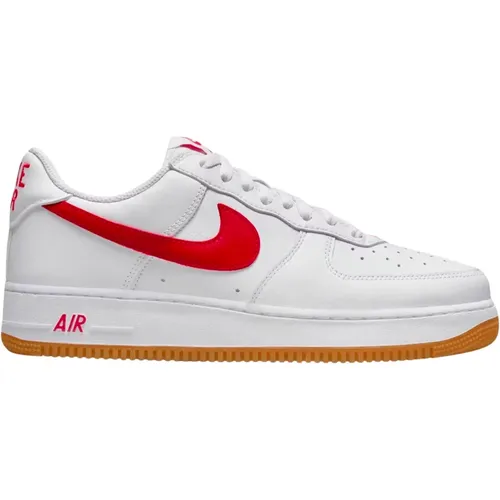 Limitierte Auflage Rot Gummi Air Force 1 , Herren, Größe: 38 EU - Nike - Modalova