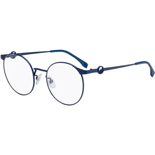 Luxus Brille mit Blauem Rahmen - Fendi - Modalova