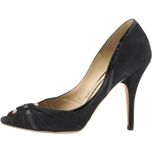 Pre-owned Suede heels , female, Sizes: 3 1/2 UK - Jimmy Choo Pre-owned - Modalova