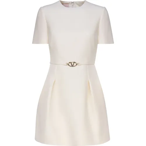 Little Dress with Vlogo Buckle , female, Sizes: XS - Valentino Garavani - Modalova