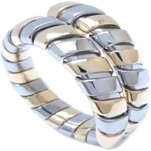 Pre-owned Stainless Steel rings , female, Sizes: ONE SIZE - Bvlgari Vintage - Modalova