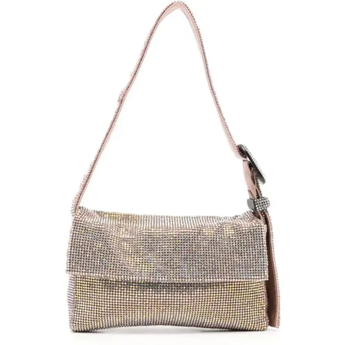 Crystal Embellished Shoulder Bag , female, Sizes: ONE SIZE - Benedetta Bruzziches - Modalova