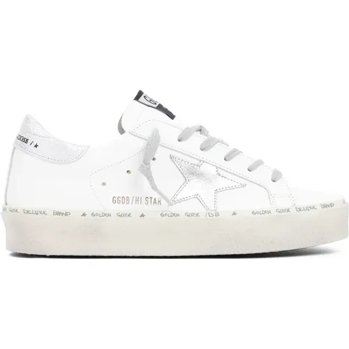 Leather Lace-Up Sneakers , female, Sizes: 6 UK - Golden Goose - Modalova