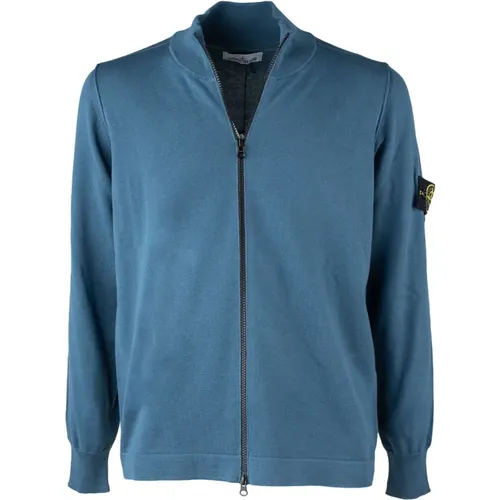 Stylish Zip-Through Sweatshirt , male, Sizes: M - Stone Island - Modalova