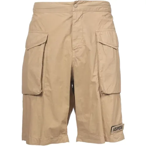 Cargo Baumwoll Bermuda Shorts , Herren, Größe: L - Aspesi - Modalova