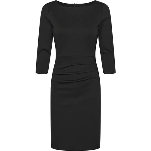 Feminines Drapiertes Kleid , Damen, Größe: XS - Kaffe - Modalova