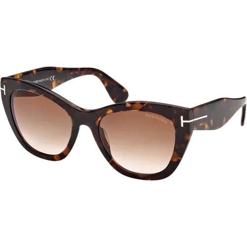 Pink Havana Sunglasses , unisex, Sizes: 56 MM - Tom Ford - Modalova