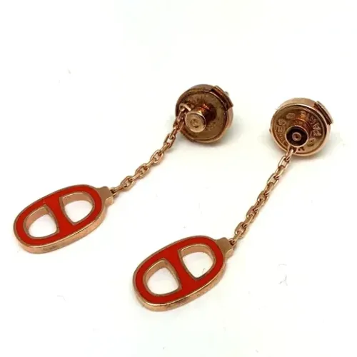 Pre-owned Metal earrings , female, Sizes: ONE SIZE - Hermès Vintage - Modalova