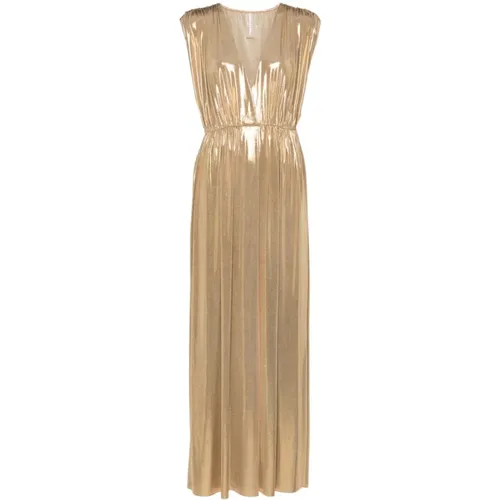 Golden Athena Gown Dress , female, Sizes: XS - Norma Kamali - Modalova