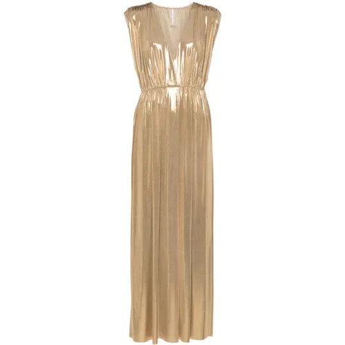 Golden Athena Gown Dress , female, Sizes: XS, S, M - Norma Kamali - Modalova