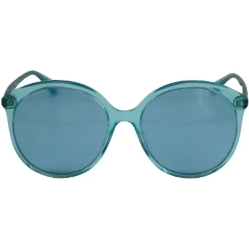 Vintage Turquoise Round Sunglasses , female, Sizes: ONE SIZE - Gucci Vintage - Modalova
