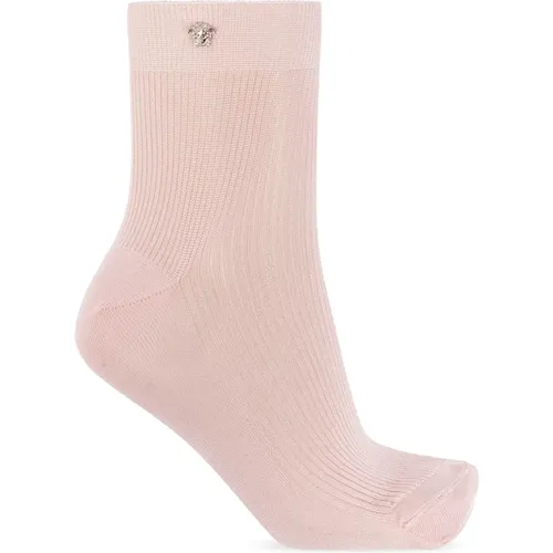 Socken mit Logo , Damen, Größe: S - Versace - Modalova