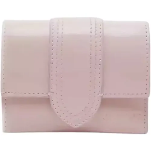 Compact Bambino Leather Wallet , female, Sizes: ONE SIZE - Jacquemus - Modalova