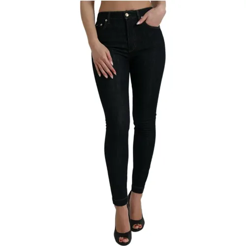 Dunkelblaue Skinny Denim Jeans - Dolce & Gabbana - Modalova