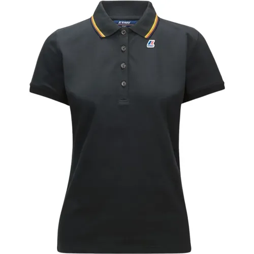 Stretch Polo Shirt , female, Sizes: S, M, L, XL, XS - K-way - Modalova