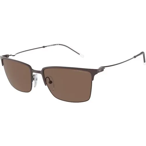 Frame Dark Lenses Sunglasses , male, Sizes: 58 MM - Emporio Armani - Modalova