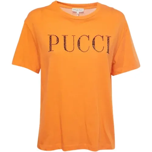 Pre-owned Cotton tops , female, Sizes: S - Emilio Pucci Pre-owned - Modalova