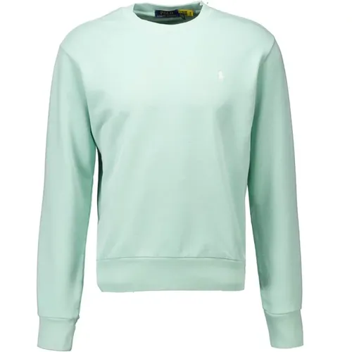 Stilvoller Mint Sweater mit Rundhalsausschnitt und Logo , Herren, Größe: XL - Ralph Lauren - Modalova
