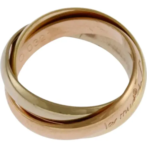 Pre-owned Rose Gold rings , female, Sizes: ONE SIZE - Cartier Vintage - Modalova