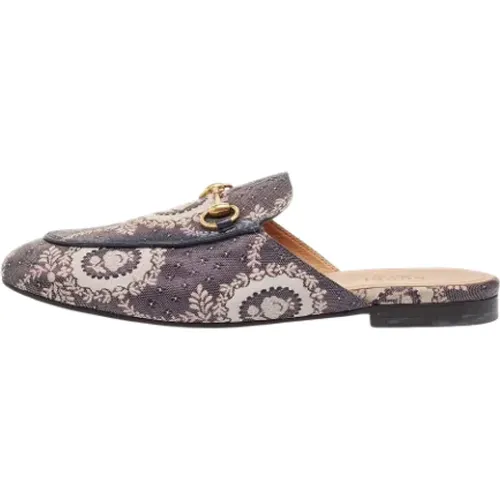 Pre-owned Canvas mules , female, Sizes: 4 1/2 UK - Gucci Vintage - Modalova