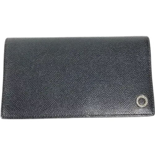 Pre-owned Leather wallets , male, Sizes: ONE SIZE - Bvlgari Vintage - Modalova