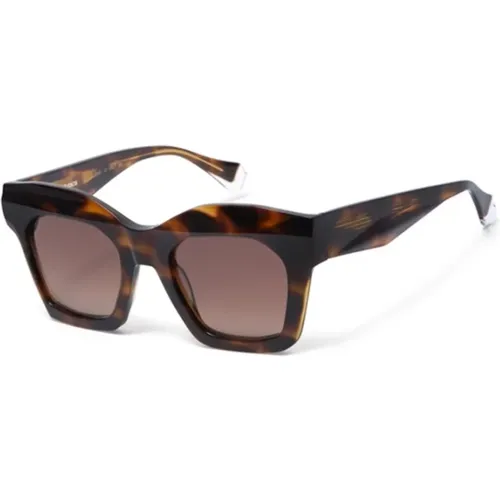 Havana Glaze Sonnenbrille , Damen, Größe: 51 MM - Gigi Studios - Modalova