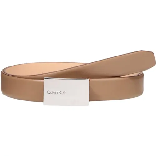 Echtes Leder Damen Gürtel , Damen, Größe: 80 CM - Calvin Klein - Modalova