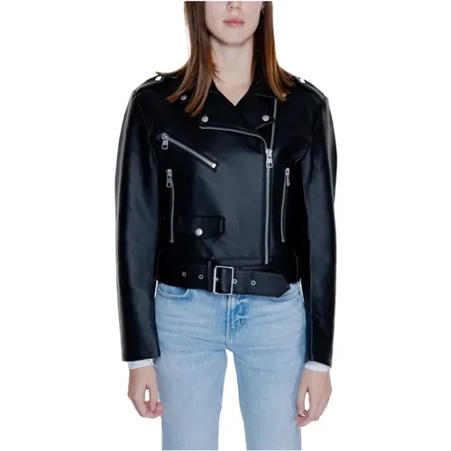 Kunstlederjacke Damen Kollektion , Damen, Größe: M - Calvin Klein Jeans - Modalova