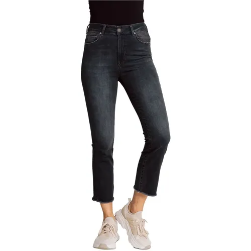 Capri Jeans Allegra Blau , female, Sizes: W30, W25, W26, W27, W28, W24, W31 - Zhrill - Modalova