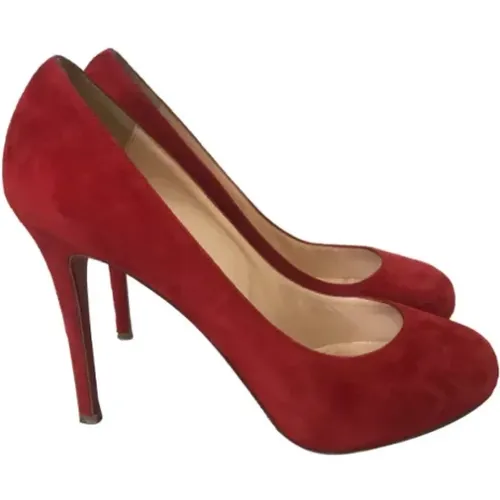 Pre-owned Wildleder heels , Damen, Größe: 38 1/2 EU - Christian Louboutin Pre-owned - Modalova