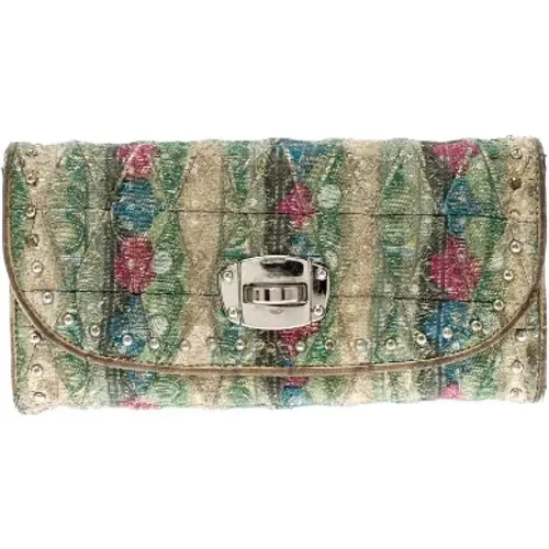 Pre-owned Fabric clutches , female, Sizes: ONE SIZE - Miu Miu Pre-owned - Modalova