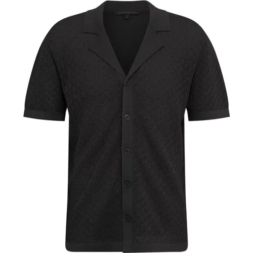 Short Sleeve Knitted Shirt , male, Sizes: S - drykorn - Modalova
