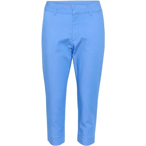 Stilvolle Ultramarin Capri Hose , Damen, Größe: M - Kaffe - Modalova