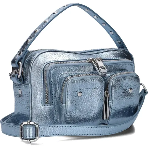 Helena Metallic Schultertasche , Damen, Größe: ONE Size - Núnoo - Modalova