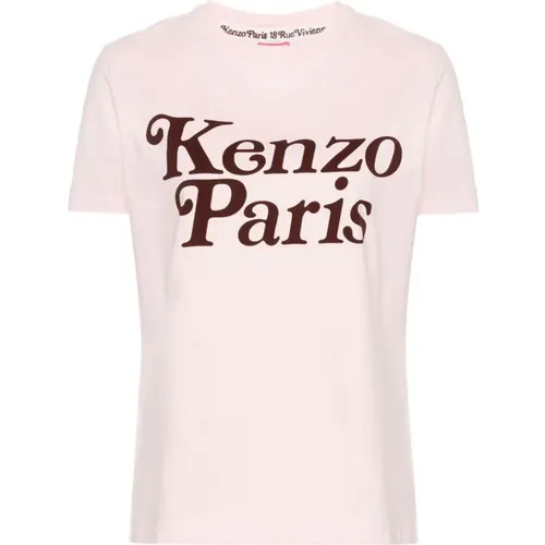 T-shirts and Polos with ' Paris' Print , female, Sizes: L, S - Kenzo - Modalova