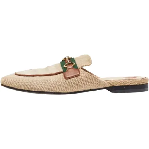 Pre-owned Canvas mules , female, Sizes: 4 UK - Gucci Vintage - Modalova