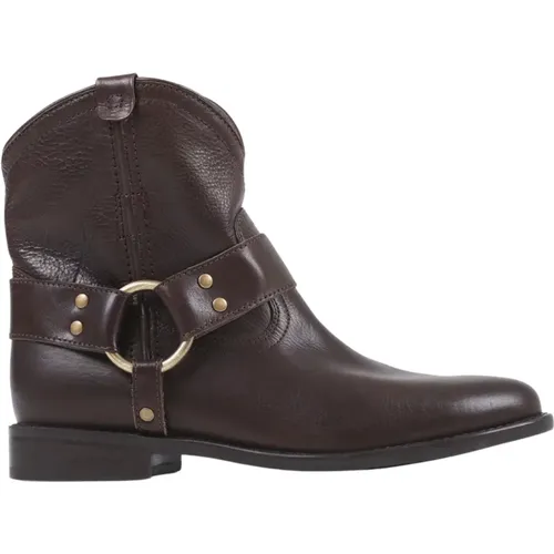 Eleganter Damen Stiefelette - Kaffee , Damen, Größe: 41 EU - Bronx - Modalova