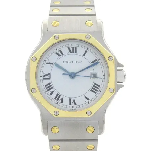 Pre-owned Metal watches , male, Sizes: ONE SIZE - Cartier Vintage - Modalova