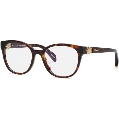Classic Havana Frame Glasses , unisex, Sizes: 53 MM - Chopard - Modalova