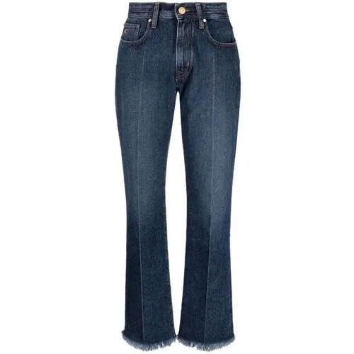 Frayed Straight-Leg Jeans , Damen, Größe: W28 - Jacob Cohën - Modalova