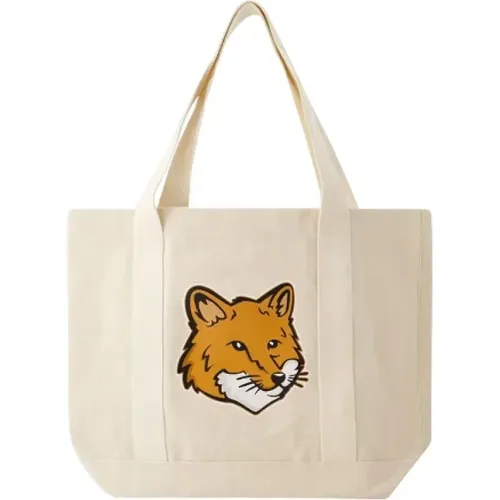 Cotton totes , female, Sizes: ONE SIZE - Maison Kitsuné - Modalova