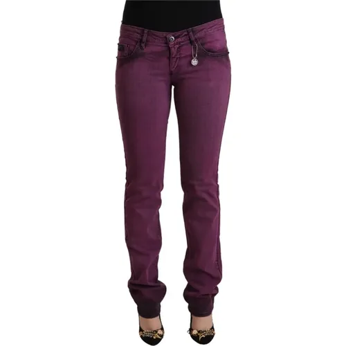 Lila Slim Fit Denim Jeans , Damen, Größe: W24 - Costume National - Modalova