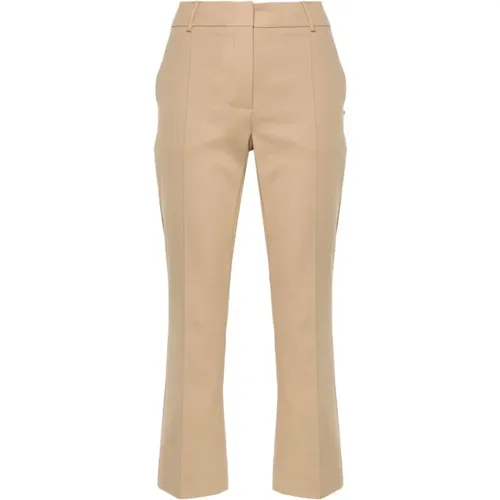 Cotton Blend Cropped Trousers , female, Sizes: 2XS, XS, S - SPORTMAX - Modalova