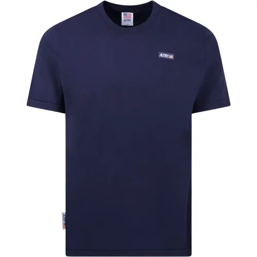Blaues T-Shirt Icon für Männer , Herren, Größe: 2XL - Autry - Modalova
