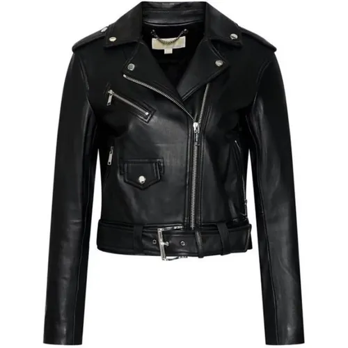 Leather Jacket , female, Sizes: M, L - Michael Kors - Modalova
